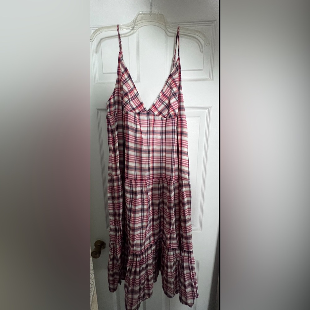 PLAID MIDI DRESS